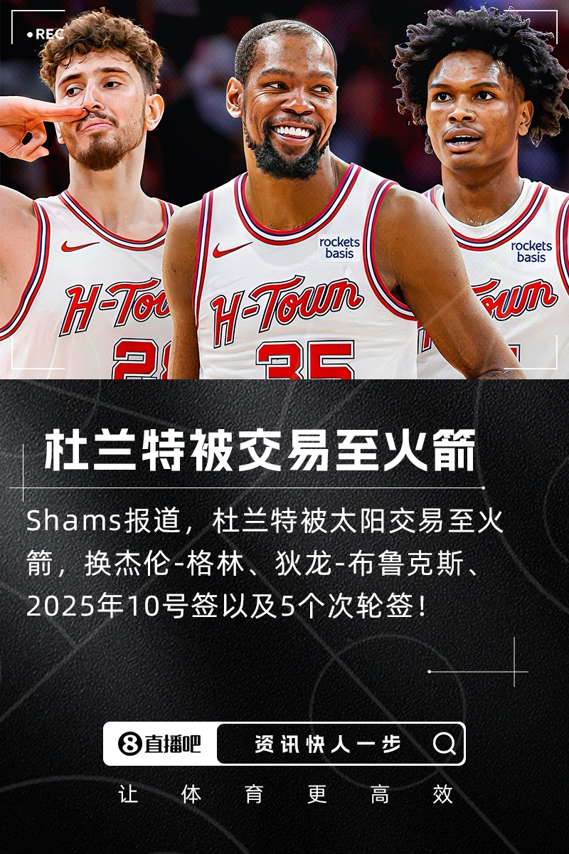 ??歷史最大規模交易將誕生！KD去火箭的7隊大交易各方基本同意