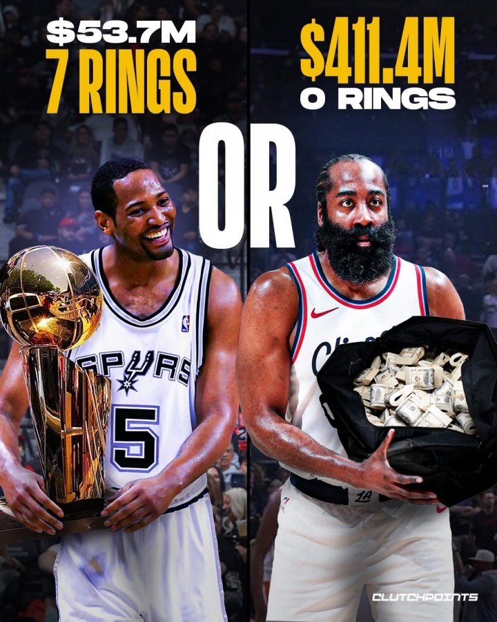 更想有誰(shuí)的生涯？貝弗利：哈登的 霍里冠軍比喬丹多但沒(méi)人認識