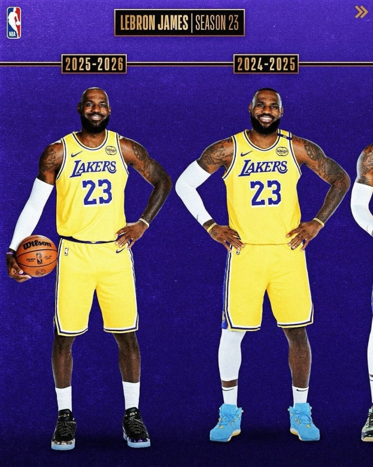 從青澀少年→四旬老漢！NBA官方曬詹姆斯23個(gè)媒體日變化